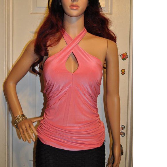 Women's top Retro vintage 1950's criss cross top Tommy control style - Picture 1 of 3